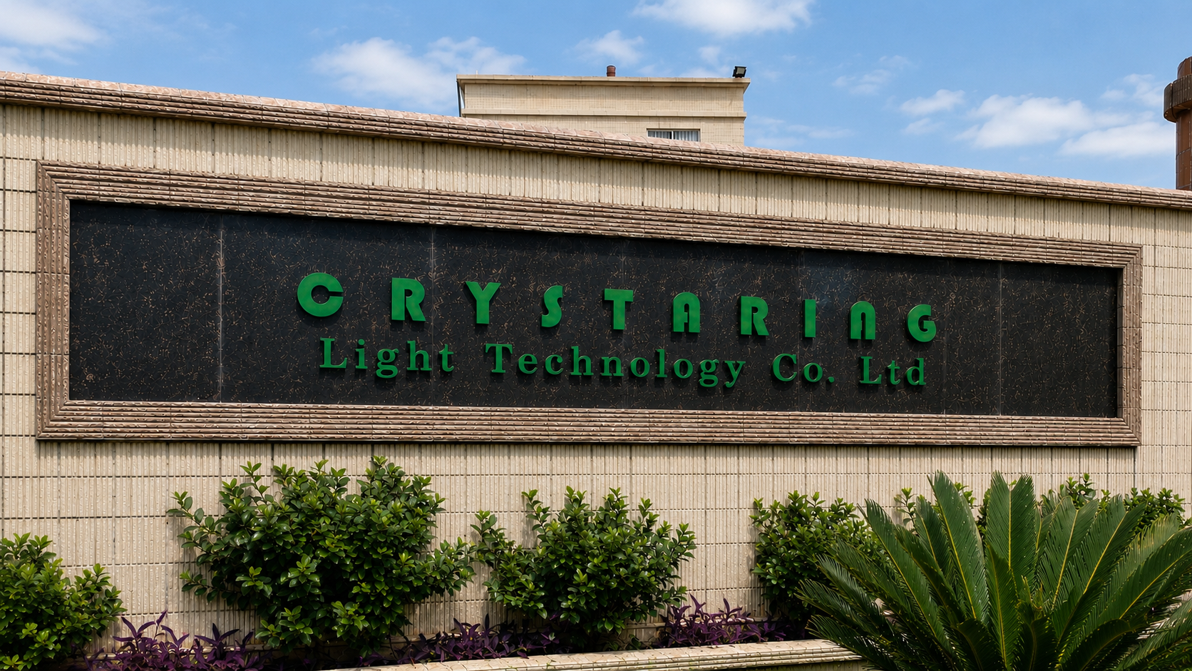 Crystaring Light Technology company signage