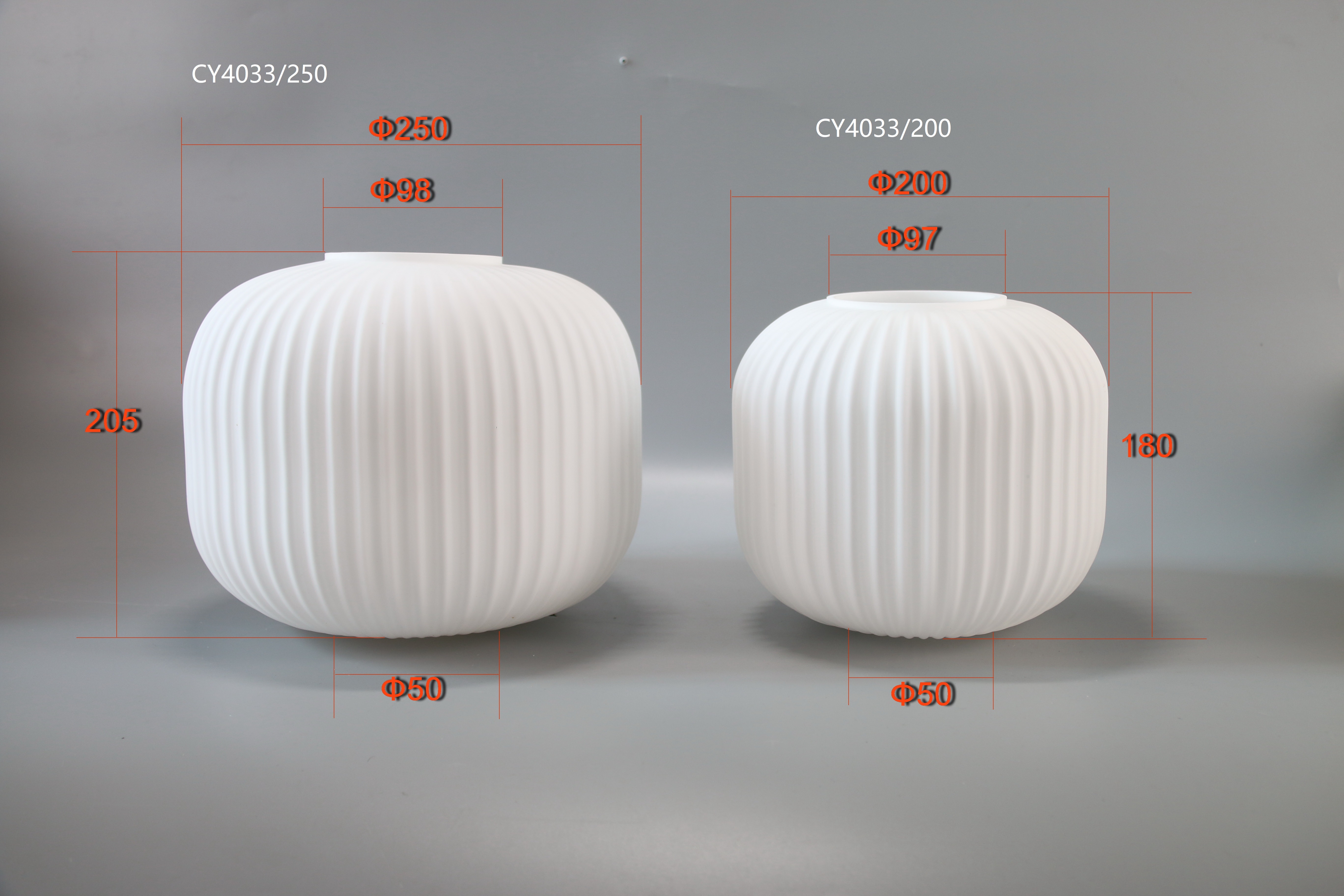 CY4033 opal glass shade