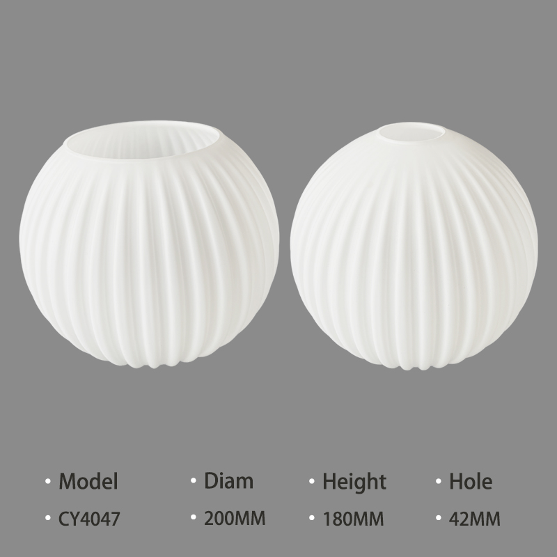 CY4047 Opal Mouth-Blown Glass Shade