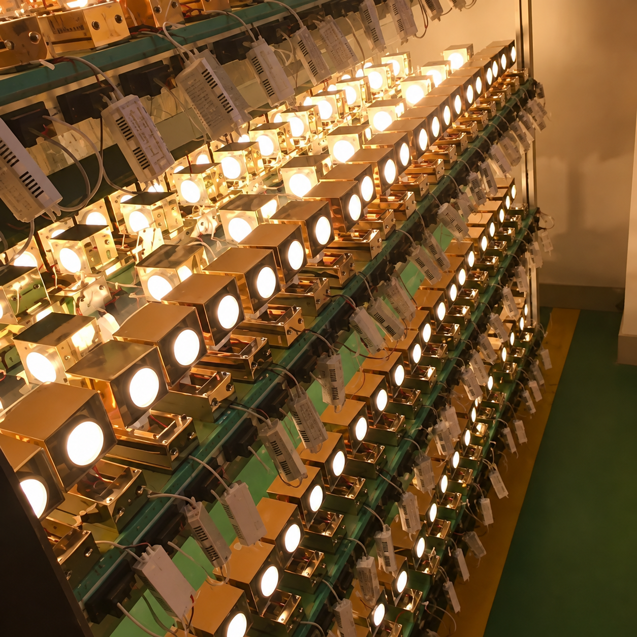 Lighting test rack