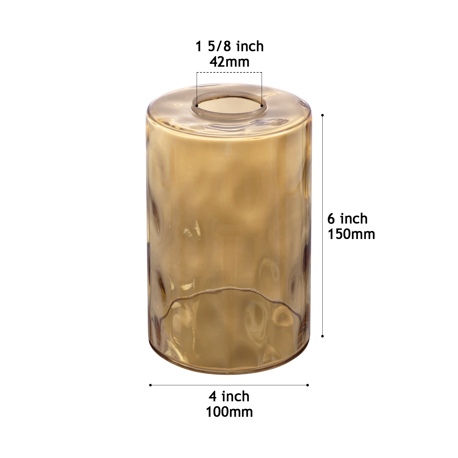 CY830 amber glass shade