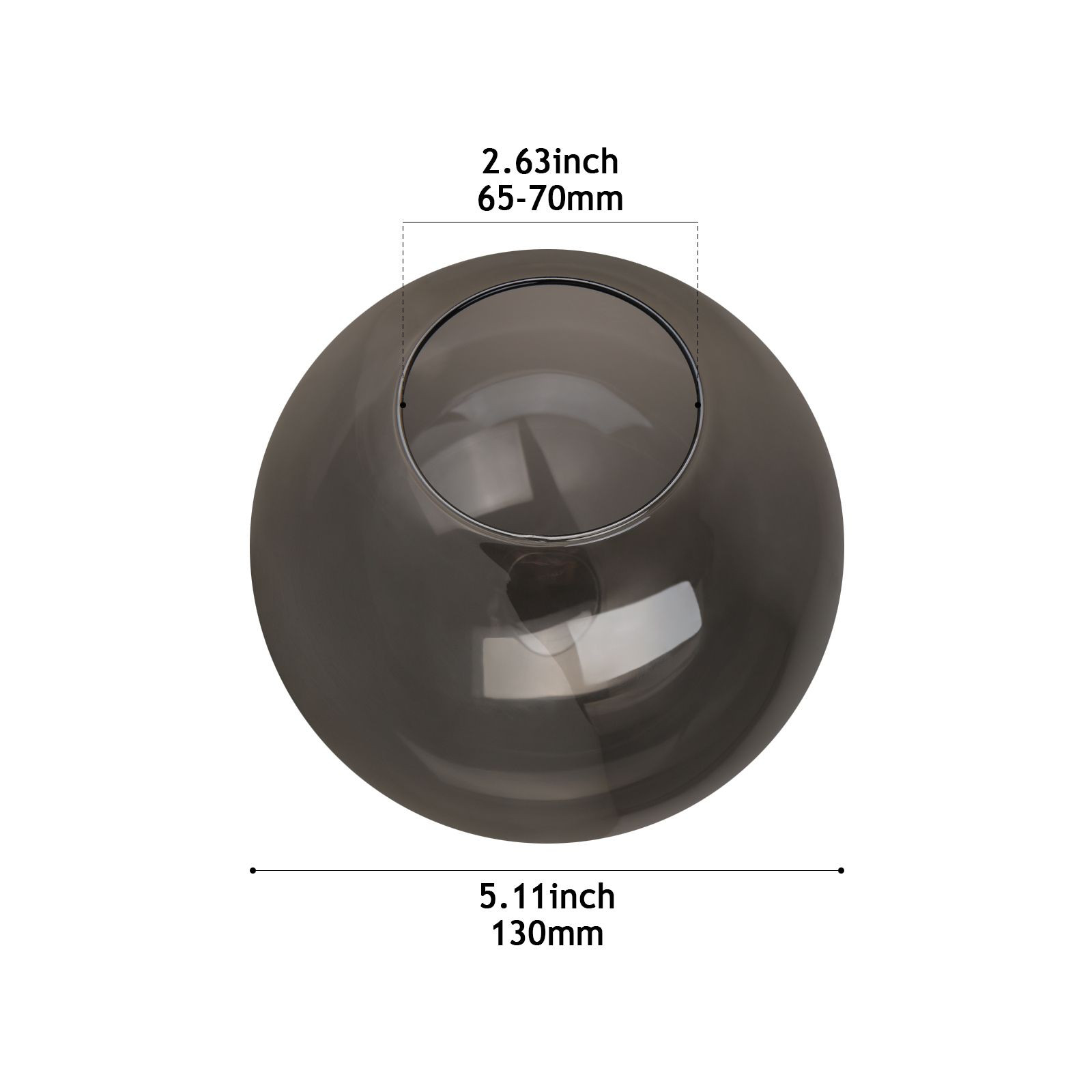 Glass lamp CY001-130 GRAY