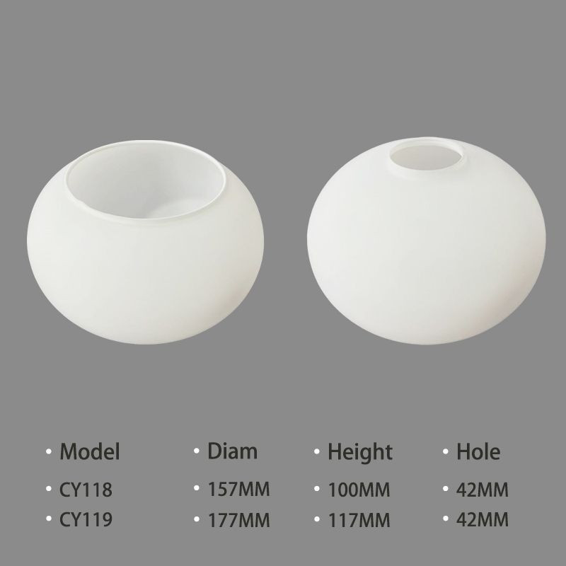 white translucent Lamp glasses