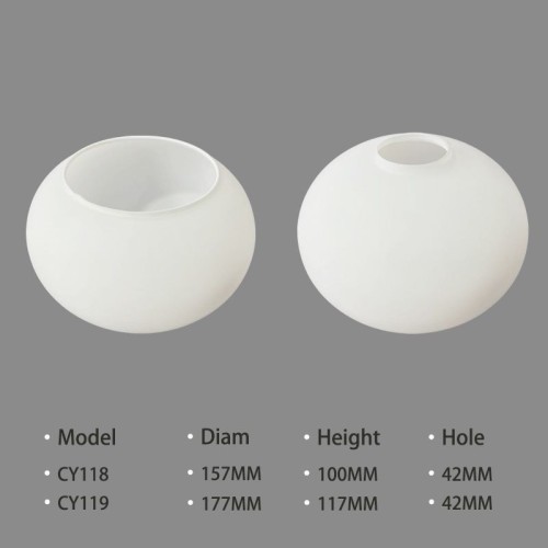 white translucent Lamp glasses