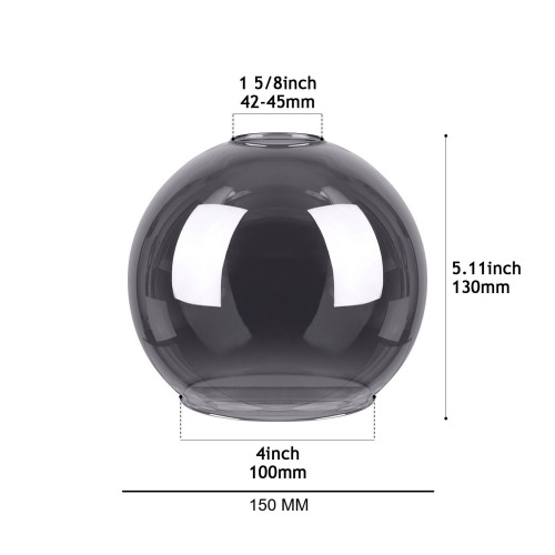 CY002-150 GRAY GLASS LAMP