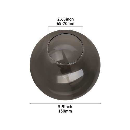 CY001-150 GRAY Glass lamp