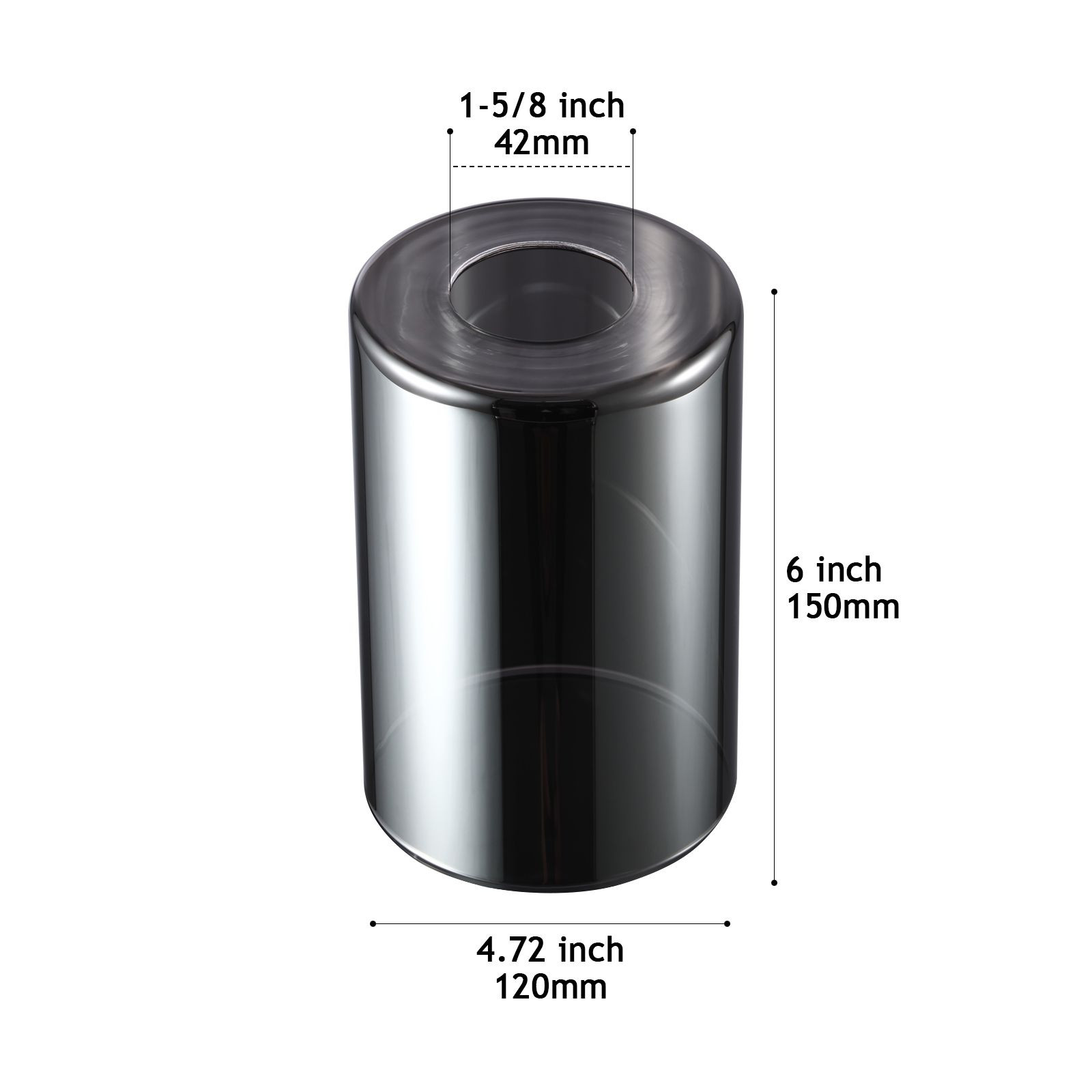 CY800-120-150 GRAY Glass lamp